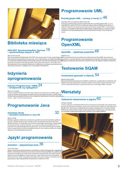 Software Developer’s Journal 02/2008